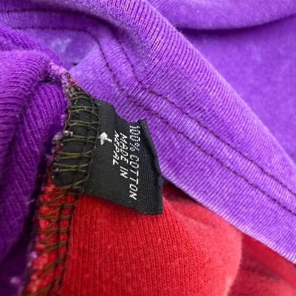 Rising International Hoodie Womens Large Purple Floral Hippie Embroidered Nepal - Picture 8 of 8